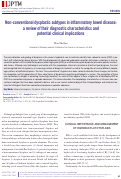 Cover page: Non-conventional dysplastic subtypes in inflammatory bowel disease: a review of their diagnostic characteristics and potential clinical implications