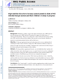 Cover page: High-Nutrition Biscuits to Increase Animal Protein in Diets of HIV-Infected Kenyan Women and Their Children: A Study in Progress