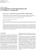 Cover page: Overeating Behavior and Striatal Dopamine with 6-[18F]-Fluoro-L-m-Tyrosine PET