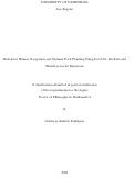 Cover page: Models for Human Navigation and Optimal Path Planning Using Level Set Methods and Hamilton-Jacobi Equations