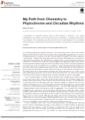 Cover page: My Path from Chemistry to Phytochrome and Circadian Rhythms