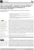 Cover page: Oxy210, a Semi-Synthetic Oxysterol, Exerts Anti-Inflammatory Effects in Macrophages via Inhibition of Toll-like Receptor (TLR) 4 and TLR2 Signaling and Modulation of Macrophage Polarization.