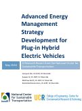 Cover page: Advanced Energy Management Strategy Development for Plug-in Hybrid Electric Vehicles