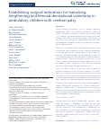 Cover page: Establishing surgical indications for hamstring lengthening and femoral derotational osteotomy in ambulatory children with cerebral palsy.