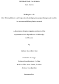 Cover page: Walking the walk: How Writing, Rhetoric, and Composition doctoral programs prepare their graduate students for intersectional Writing Studies research