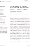 Cover page: Alterations in brain structure associated with trigeminal nerve anatomy in episodic migraine