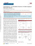 Cover page: Transannular [4 + 2] Cycloaddition Reactions of Cobalt-Complexed Macrocyclic Dienynes