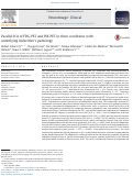 Cover page: Parallel ICA of FDG-PET and PiB-PET in three conditions with underlying Alzheimer's pathology