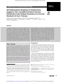 Cover page: 3D Mathematical Modeling of Glioblastoma Suggests That Transdifferentiated Vascular Endothelial Cells Mediate Resistance to Current Standard-of-Care Therapy