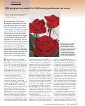 Cover page: IPM program successful in California greenhouse cut roses