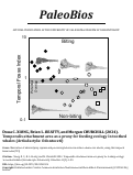 Cover page: Temporalis attachment area as a proxy for feeding ecology in toothed whales (Artiodactyla: Odontoceti)