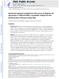 Cover page: Global and regional mortality from 235 causes of death for 20 age groups in 1990 and 2010: a systematic analysis for the Global Burden of Disease Study 2010.