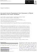 Cover page: Sarcocystis neurona Transmission from Opossums to Marine Mammals in the Pacific Northwest