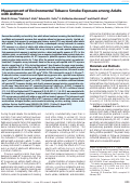 Cover page: Measurement of environmental tobacco smoke exposure among adults with asthma.