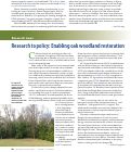 Cover page: Research to policy: Enabling oak woodland restoration