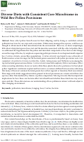 Cover page: Diverse Diets with Consistent Core Microbiome in Wild Bee Pollen Provisions.