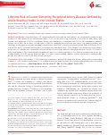 Cover page: Lifetime Risk of Lower‐Extremity Peripheral Artery Disease Defined by Ankle‐Brachial Index in the United States