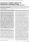 Cover page: The expression of MaEXP1, a Melilotus alba expansin gene, is upregulated during the sweetclover-Sinorhizobium meliloti interaction