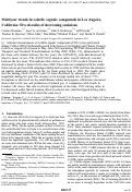 Cover page: Multiyear trends in volatile organic compounds in Los Angeles, California: Five decades of decreasing emissions