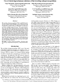 Cover page: Use of clustering in human solutions of the traveling salesperson problem