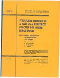 Cover page: Structural Behavior of a Two Span Reinforced Concrete Box Girder Bridge Model, Vol. I -- Design, Construction, Instrumentation and Loading