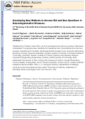 Cover page: Developing New Methods to Answer Old and New Questions in Neurodegenerative Diseases