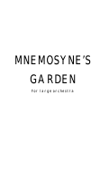 Cover page: Mnemosyne's Garden