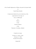 Cover page: A Few Possible Explanations of Physics Beyond the Standard Model