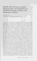 Cover page: Sebald's Still Life Devices against Interpretations: An Explanation of <em>Austerlitz</em> through Cortázar's and Antonioni's Cameras