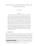 Cover page: Electoral cycles in government employment: Evidence from US gubernatorial elections