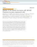 Cover page: Display of the human mucinome with defined O-glycans by gene engineered cells