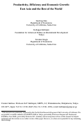 Cover page: Productivity, Efficiency and Economic Growth: East Asia and the Rest of the World