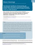 Cover page: The biological significance of tumor grade, age, enhancement, and extent of resection in IDH-mutant gliomas: How should they inform treatment decisions in the era of IDH inhibitors?