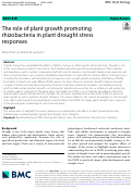 Cover page: The role of plant growth promoting rhizobacteria in plant drought stress responses.