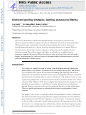 Cover page: Distractor Ignoring: Strategies, Learning, and Passive Filtering