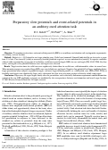 Cover page: Preparatory slow potentials and event-related potentials in an auditory cued attention task