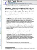 Cover page: Predictors of Increases in Alcohol Problems and Alcohol Use Disorders in Offspring in the San Diego Prospective Study.