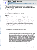 Cover page: Acoustic Denoising using Dictionary Learning with Spectral and Temporal Regularization.