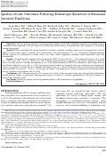 Cover page of Quality-of-Life Outcomes Following Endoscopic Resection of Sinonasal Inverted Papilloma.