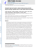 Cover page: Semantic item-level metrics relate to future memory decline beyond existing cognitive tests in older adults without dementia.