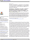 Cover page: Choline metabolism underpins macrophage IL-4 polarization and RELMα up-regulation in helminth infection.