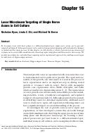Cover page: Laser MicrobeamTargeting of Single NerveAxons in CellCulture