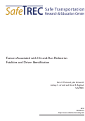 Cover page: Factors Associated with Hit-and-Run Pedestrian Fatalities and Driver Identification