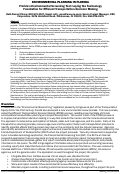 Cover page: Environmental planning in Florida: Florida’s environmental screening tool: laying the technology foundation for efficient transportation decision making