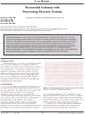 Cover page: Myocardial Ischemia with Penetrating Thoracic Trauma