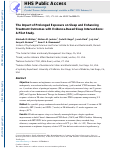 Cover page: The Impact of Prolonged Exposure on Sleep and Enhancing Treatment Outcomes With Evidence-Based Sleep Interventions: A Pilot Study