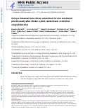 Cover page: Using a bimanual lever-driven wheelchair for arm movement practice early after stroke: A pilot, randomized, controlled, single-blind trial