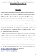 Cover page: Mexican Fertility, Agricultural Regeneration, and French InformalImperialism in Mexico, 1861-1867