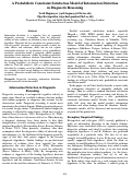 Cover page: A Probabilistic Constraint Satisfaction Model of Information Distortion in Diagnostic Reasoning