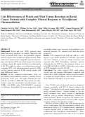 Cover page: Cost Effectiveness of Watch and Wait Versus Resection in Rectal Cancer Patients with Complete Clinical Response to Neoadjuvant Chemoradiation